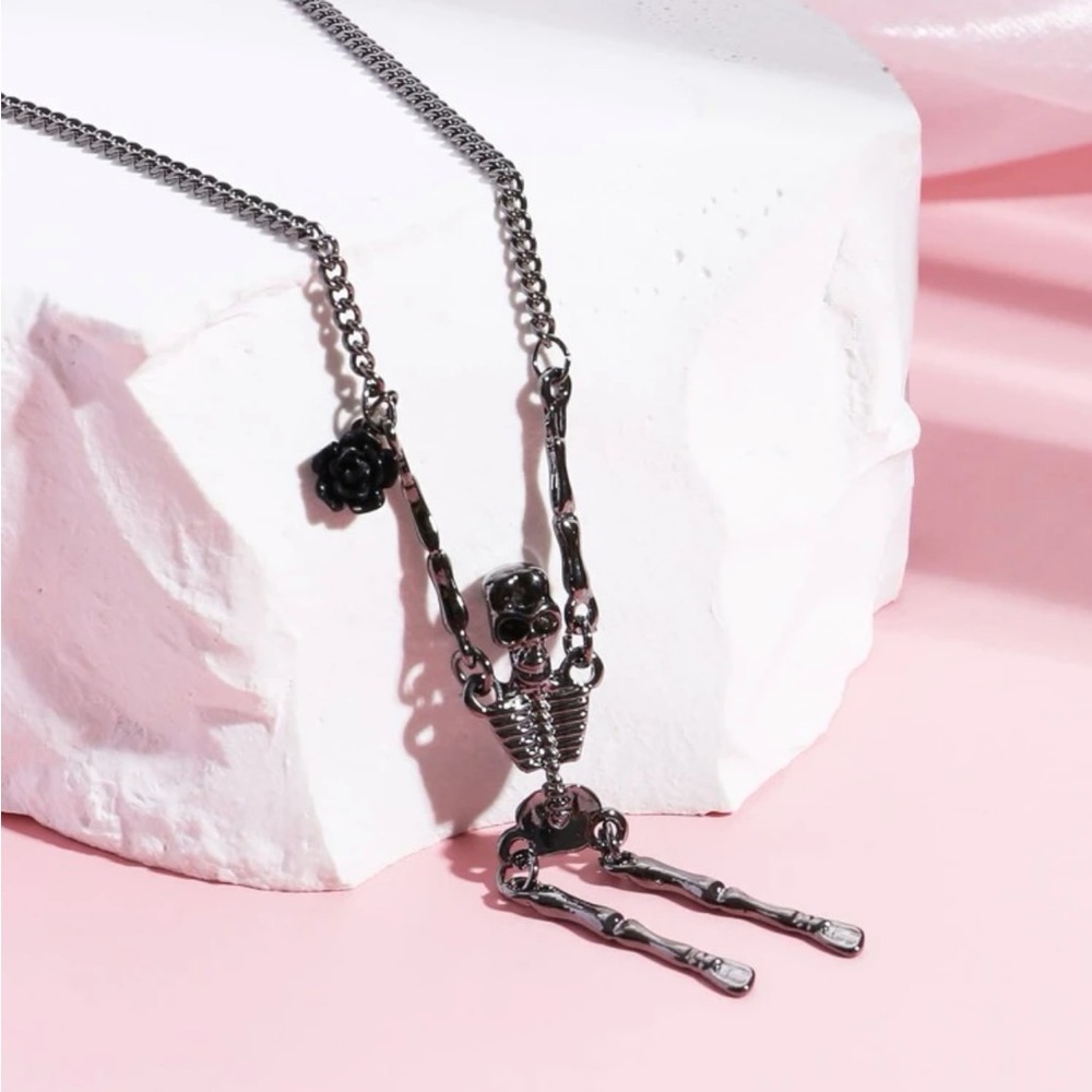 Black Skeleton necklace
